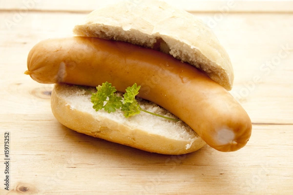 Obraz Wurst mit Brötchen