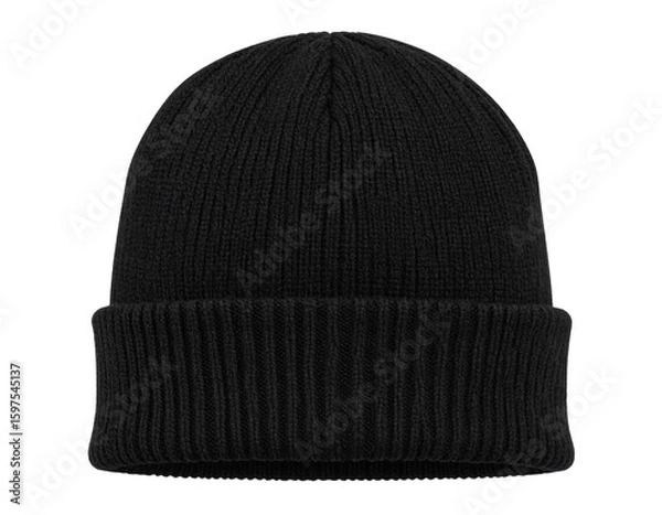 Obraz black cap isolated on white background