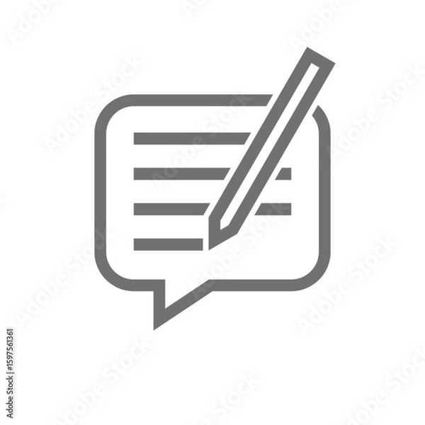 Fototapeta シンプルな鉛筆書きのベクターアイコン_04