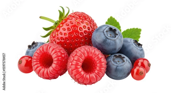 Obraz Isolated Fresh Berry Mix