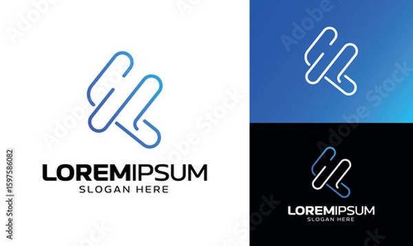 Obraz Letter FS Logo