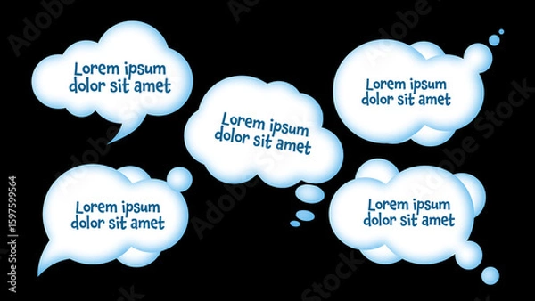 Obraz Comic Speech Bubbles