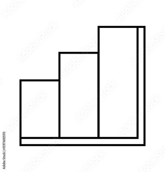 Fototapeta business graph icon