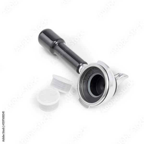 Obraz Coffee extraction group with capsules