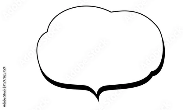 Obraz シンプルな吹き出し