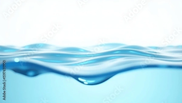 Fototapeta Close-up view of rippling water surface.