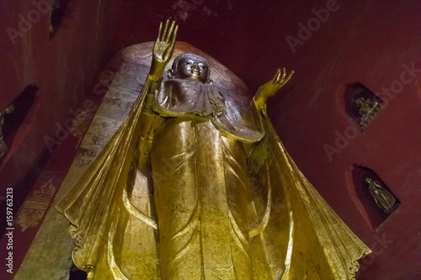 Obraz Buddha figure, Ananda Temple, Bagan, Myanmar