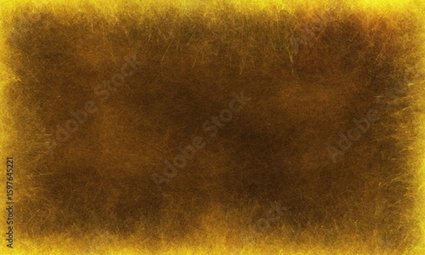 Obraz Brown background texture with yellow vignette
