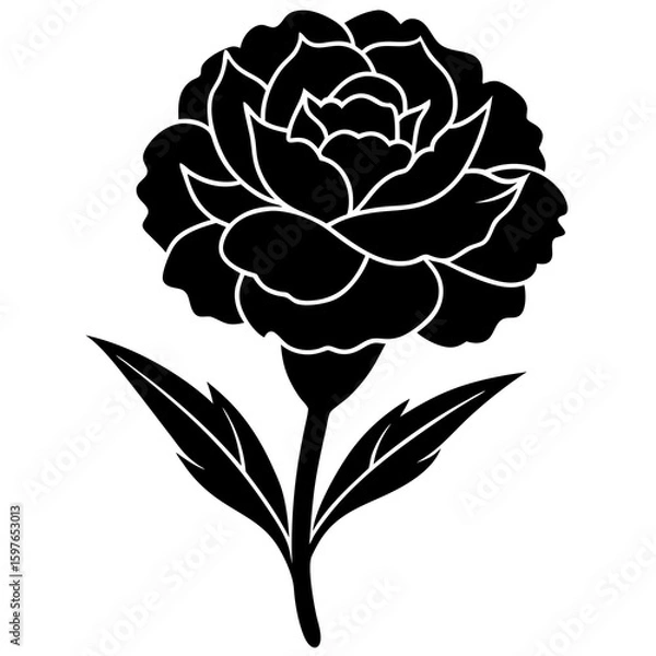 Obraz A stylized carnation flower