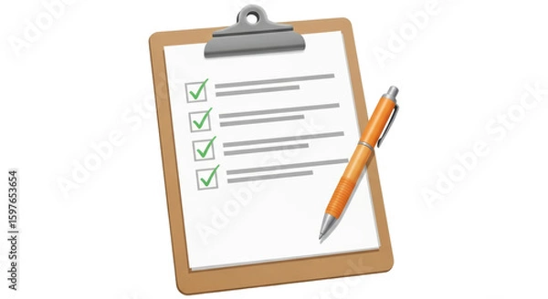 Fototapeta Isolated Checklist