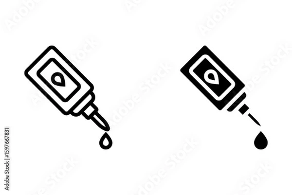 Fototapeta glue icon design from line and glide style vector template