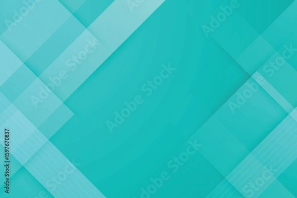 Fototapeta Blue abstract background with geometric square overlay