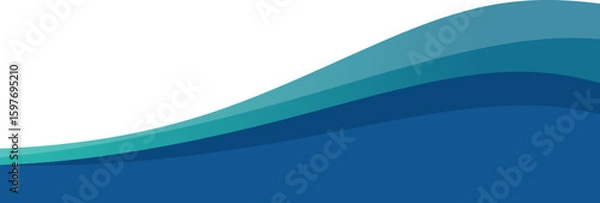 Obraz Gradient Wave Footer 