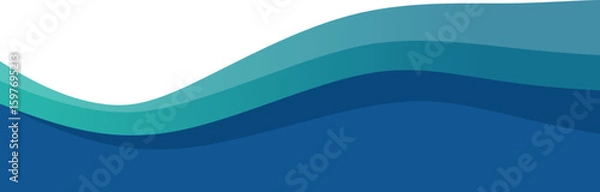 Obraz Gradient Wave Footer 