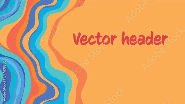Obraz Dynamic Lines: Abstract Vector Background for Your Projects