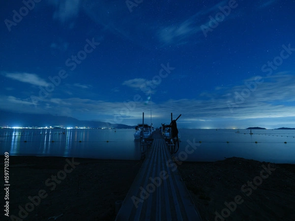 Fototapeta 琵琶湖の空