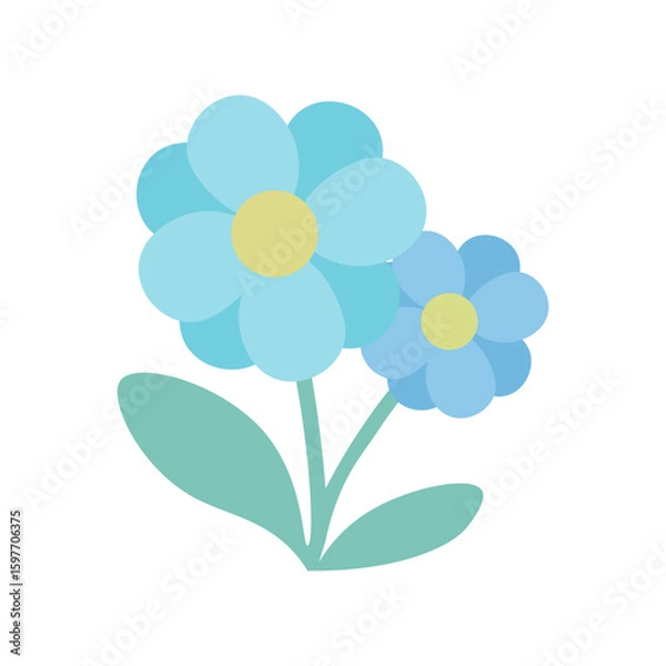 Fototapeta vector illustration hydrangea flower