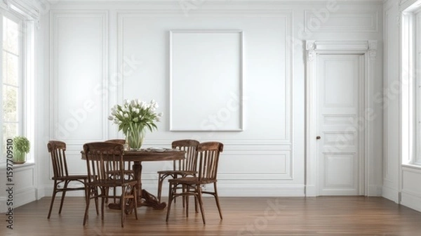 Fototapeta Elegant Dining Room Mockup (1)