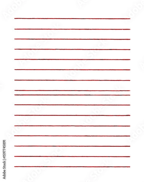 Obraz A white background with red lines