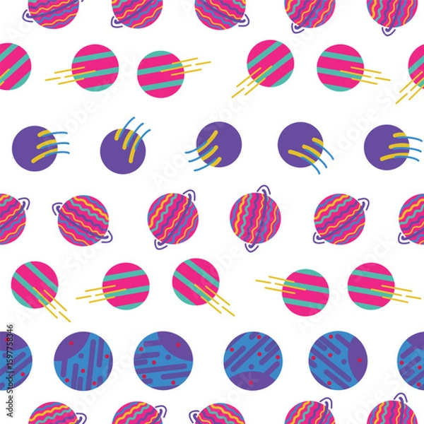 Obraz Repeat pattern fantasy galaxy background