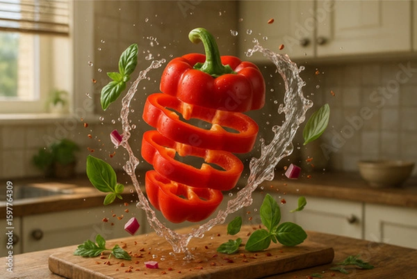 Fototapeta red bell pepper