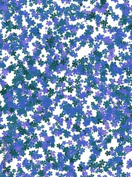 Obraz Flower on blue background