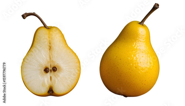 Obraz pears cut out isolated on white