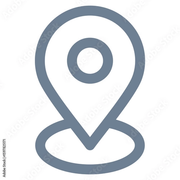 Fototapeta Location Pin Icon Element For Design