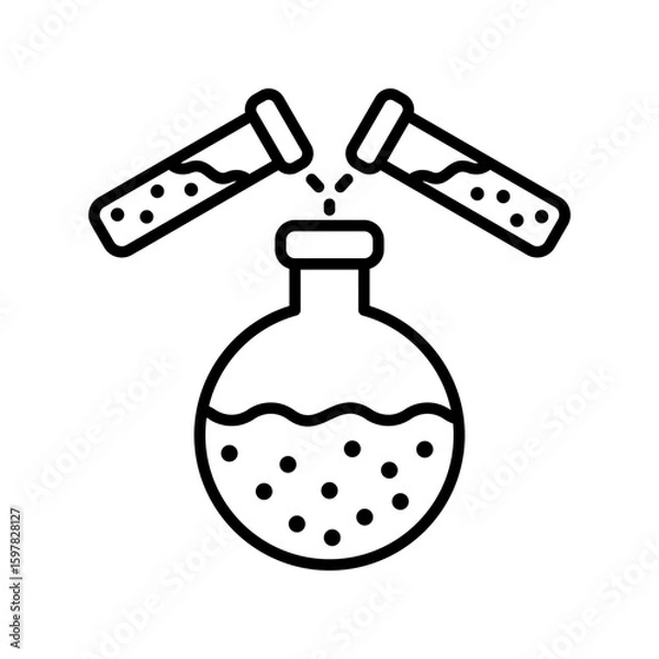 Obraz Experiment Linear Style Icon