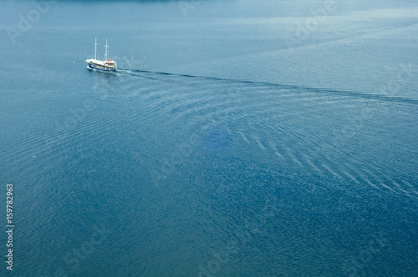 Obraz ship on the adriatic sea