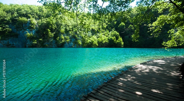 Obraz Ścieżka wzdłuż jeziora