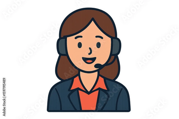 Obraz call center operator