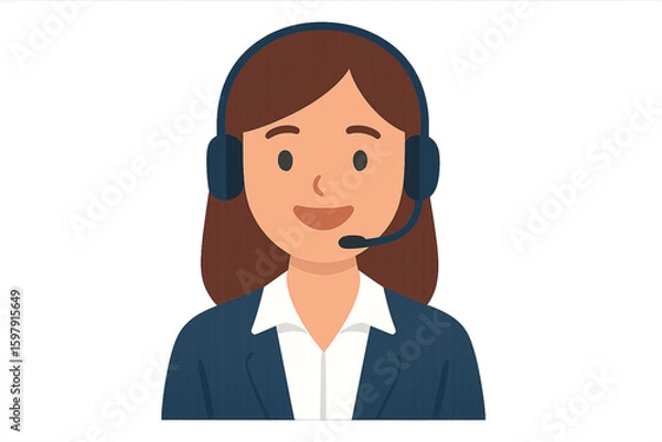 Obraz call center operator