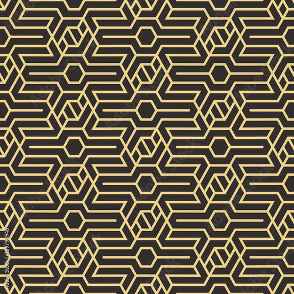 Fototapeta Abstract art deco seamless pattern