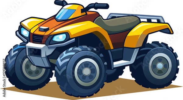 Obraz toy tractor isolated on white