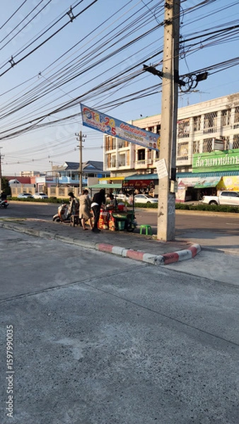 Obraz forklift in warehouse