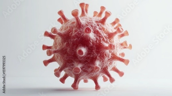 Fototapeta Studying the Intricate Structure of the Measles Virus in Vivid Detail and Its Implications
