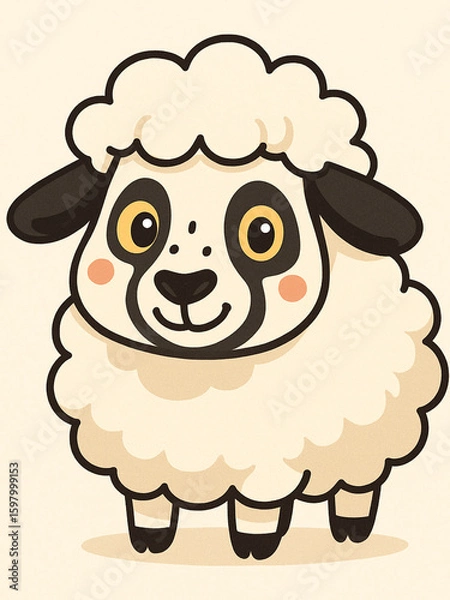 Obraz vector illustration of sheep