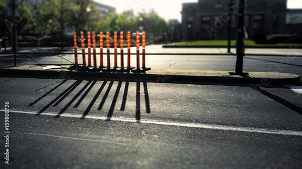 Obraz Orange cylinder shadow