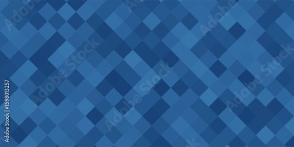 Fototapeta Backgroung seamless Geomatric Pattern in blue.