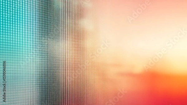 Fototapeta Abstract Gradient Background with Grid Pattern and Soft Color Transitions