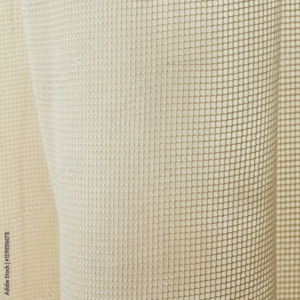 Obraz Beige woven fabric texture with grid pattern image