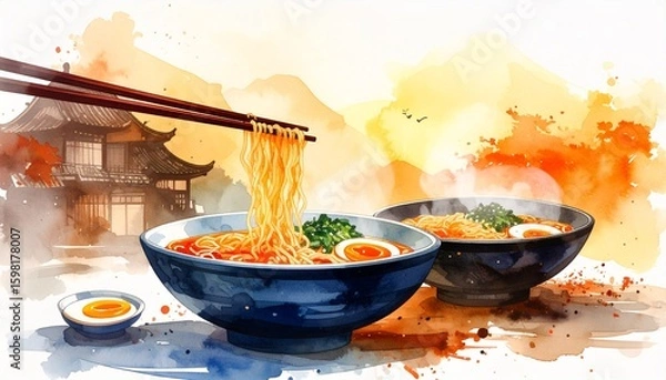 Fototapeta ラーメン