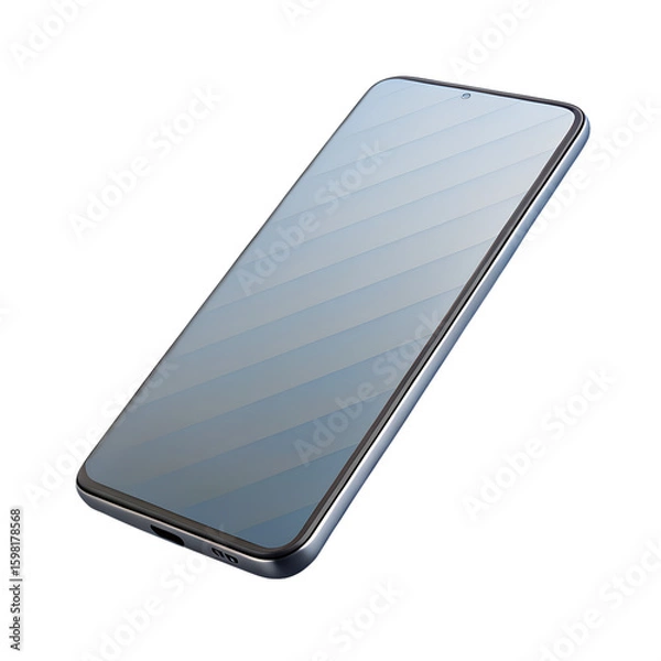 Obraz Modern Smartphone Mockup on transparent background