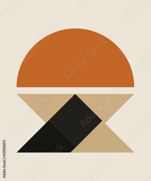 Obraz Abstract geometric minimalsm design vector