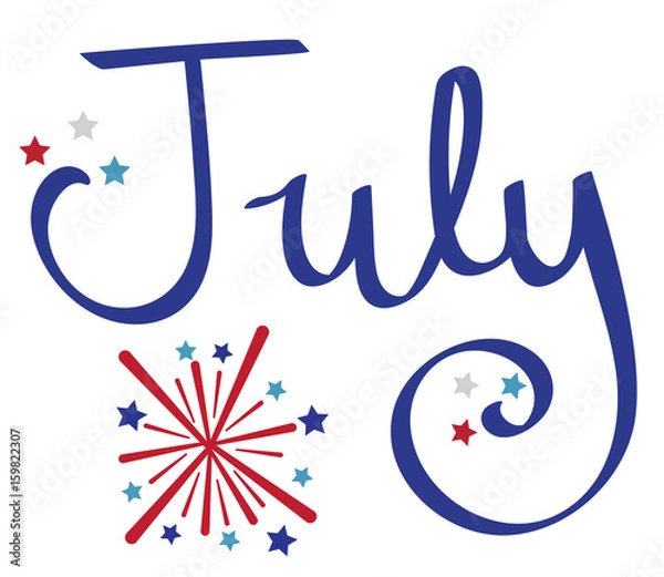 Obraz July Fireworks