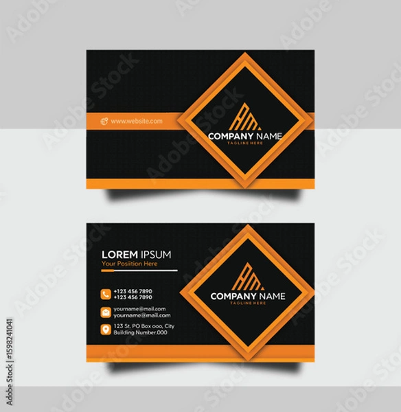 Obraz Simple Company Business Card Design