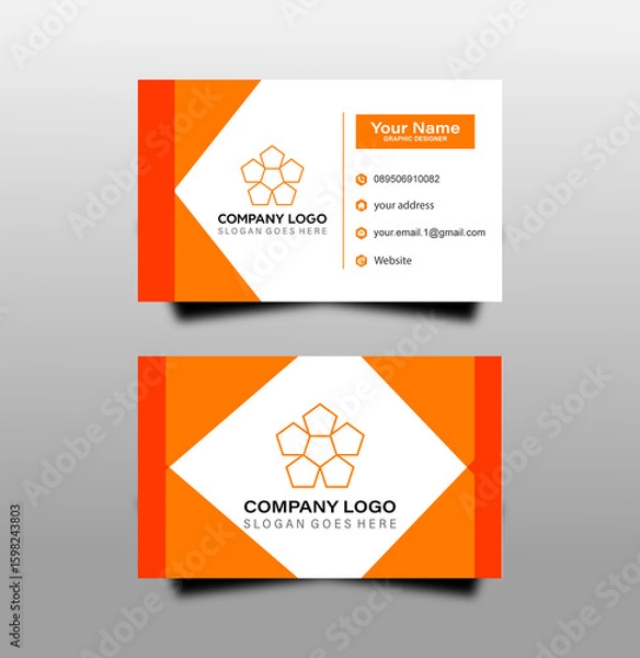 Obraz Simple Company Business Card Design