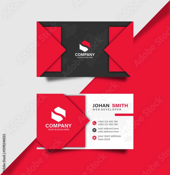 Obraz Simple Company Business Card Design