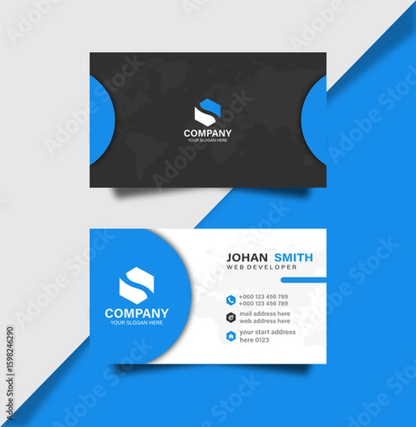 Obraz Simple Company Business Card Design
